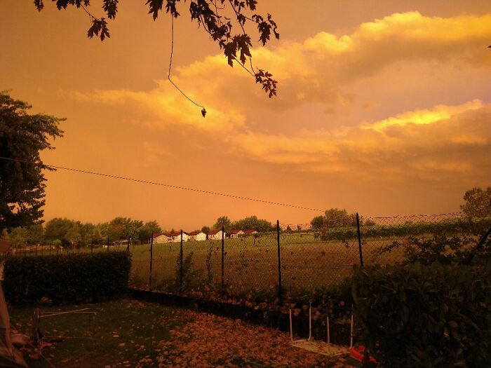 Yellow Sky After Storm