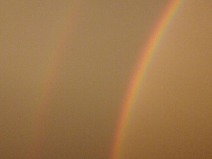 Lovely Double Rainbow After A Lovely Thunderstorm.