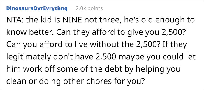 Woman Wants To Know If She Is The Jerk For Charging Her Sister $3,400 For A Painting Her 9 Y.O. Nephew Ruined Woman Wants To Know If She Is The Jerk For Charging Her Sister $3,400 For A Painting Her 9 Y.O. Nephew Ruined