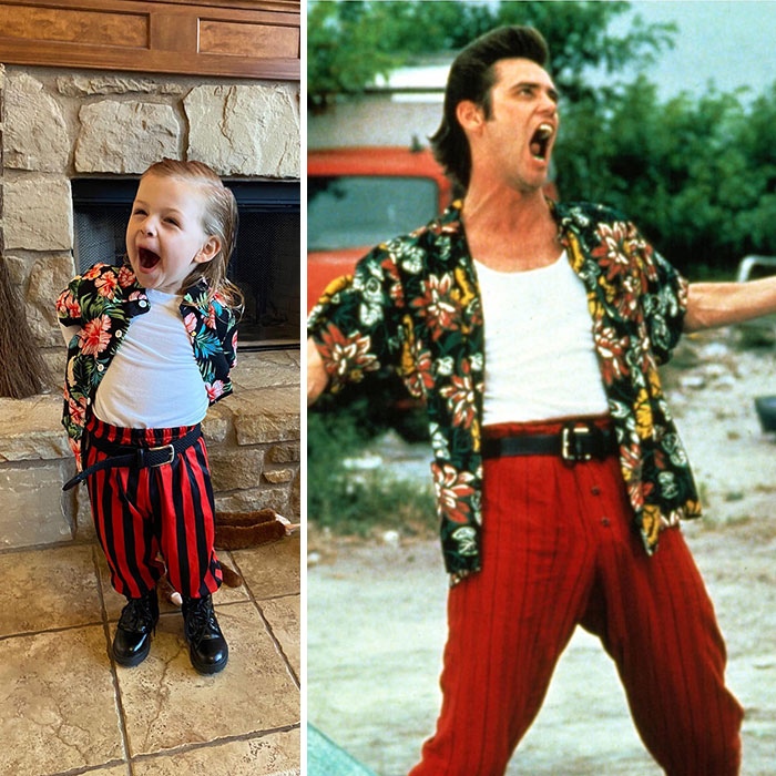 Ace Ventura! My Daughter Really Got Into Character This Halloween