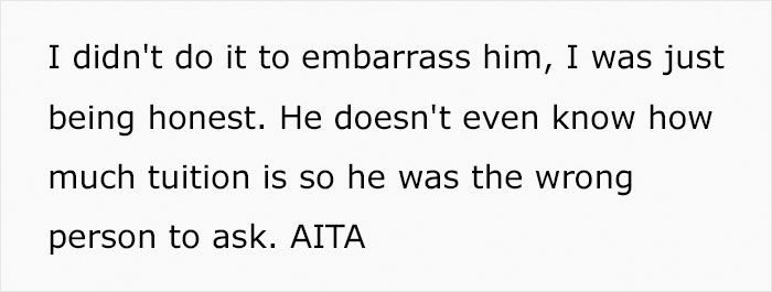 Father Embarrassed After His Kid “Announces” To The Whole Family That They’ve Been Paying Their Own College Tuition Themselves Father Embarrassed After His Kid “Announces” To The Whole Family That They’ve Been Paying Their Own College Tuition Themselves
