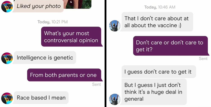 Women Are Saving Time On Dating Apps By Asking For Controversial Opinions As The First Thing And These Are 30 Answers They Got