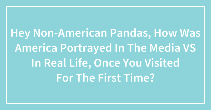 Hey Non-American Pandas, How Was America Portrayed In The Media VS In Real Life, Once You Visited For The First Time? (Closed)