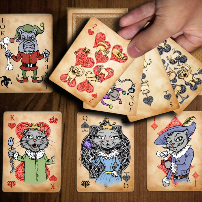 I Drew Funny Cats And Made Playing Cards For Cats Lovers (7 Pics)