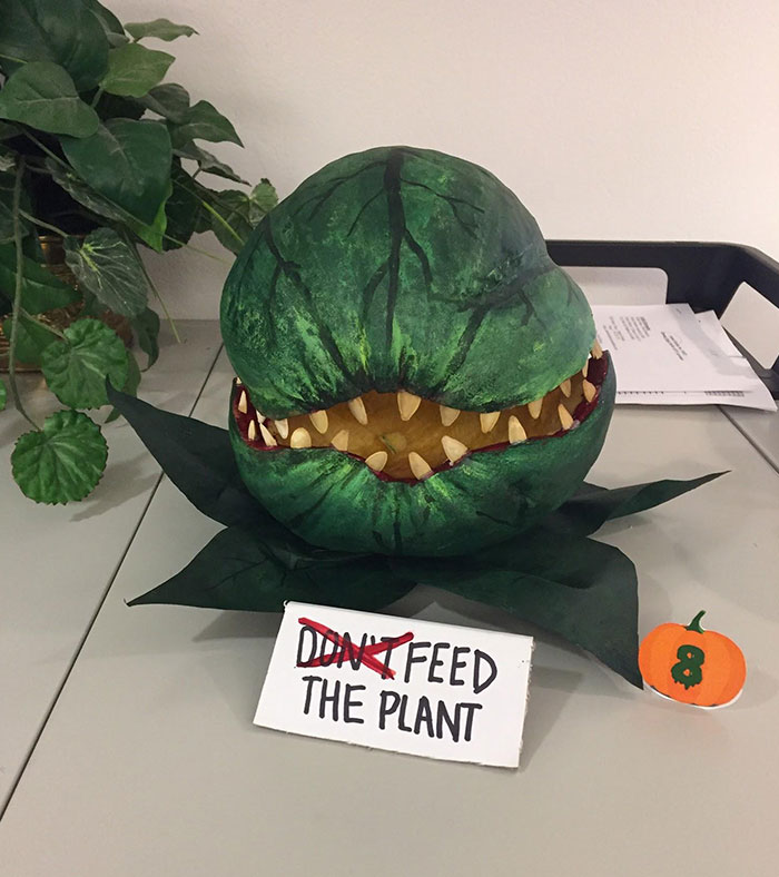 My Wife Won Her Office Pumpkin Decorating Contest After 5 Years Of Disappointment