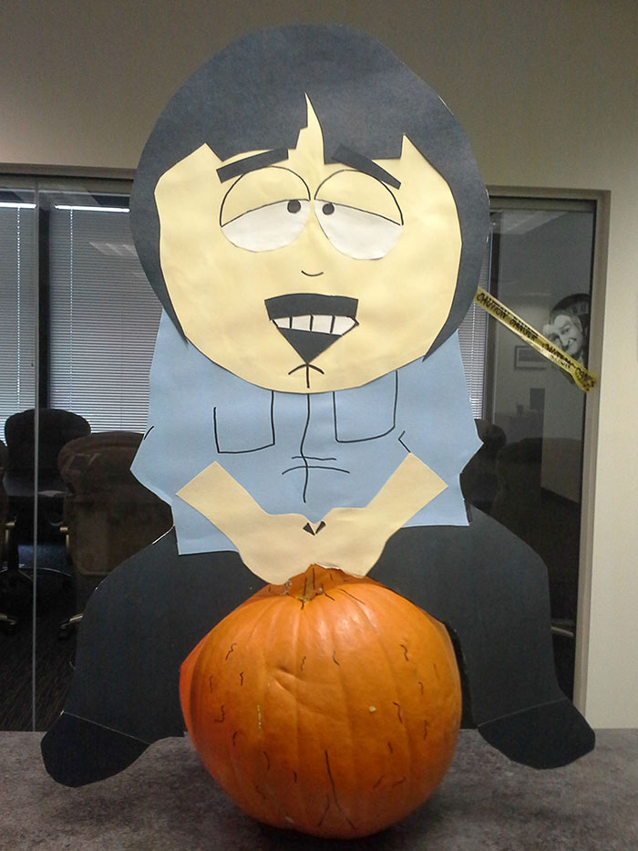 My Submission For The Office Pumpkin Decorating Contest This Year