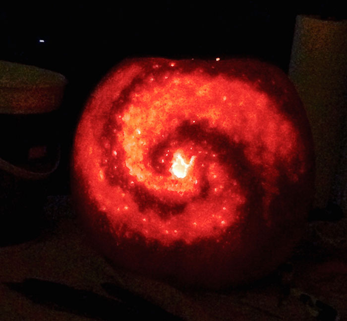 BF Carved A Galaxy Pumpkin
