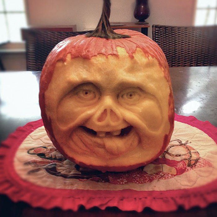 My First Attempt At A 3D Pumpkin Carving, How'd I Do?