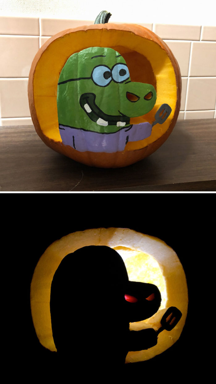 We Made This For A Pumpkin Decorating Contest At Work