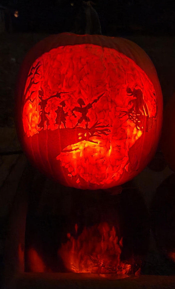 My GF Carved This Last Night. Don't Think A Lot Of People Will Recognize It But I'm Sure It'll Be Appreciated Here