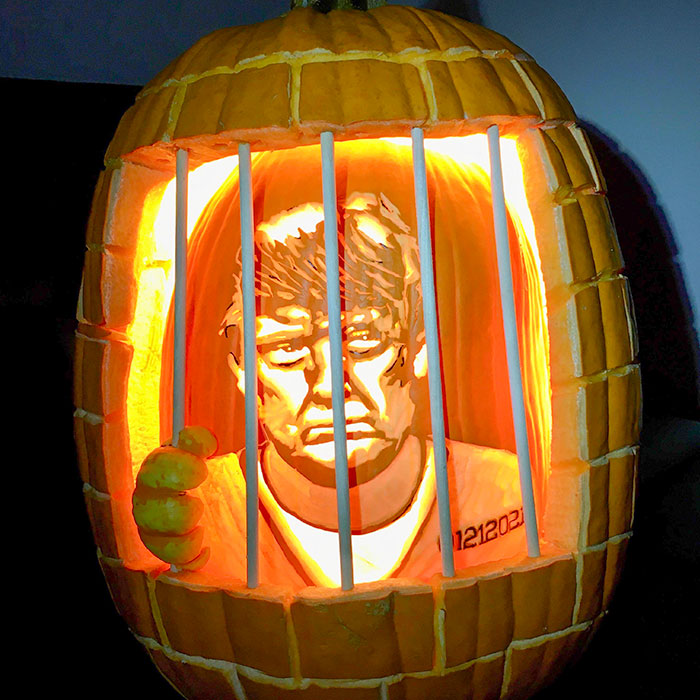 I Present The Trumpkin, 16 Hours, 56lbs, Three Pumpkins