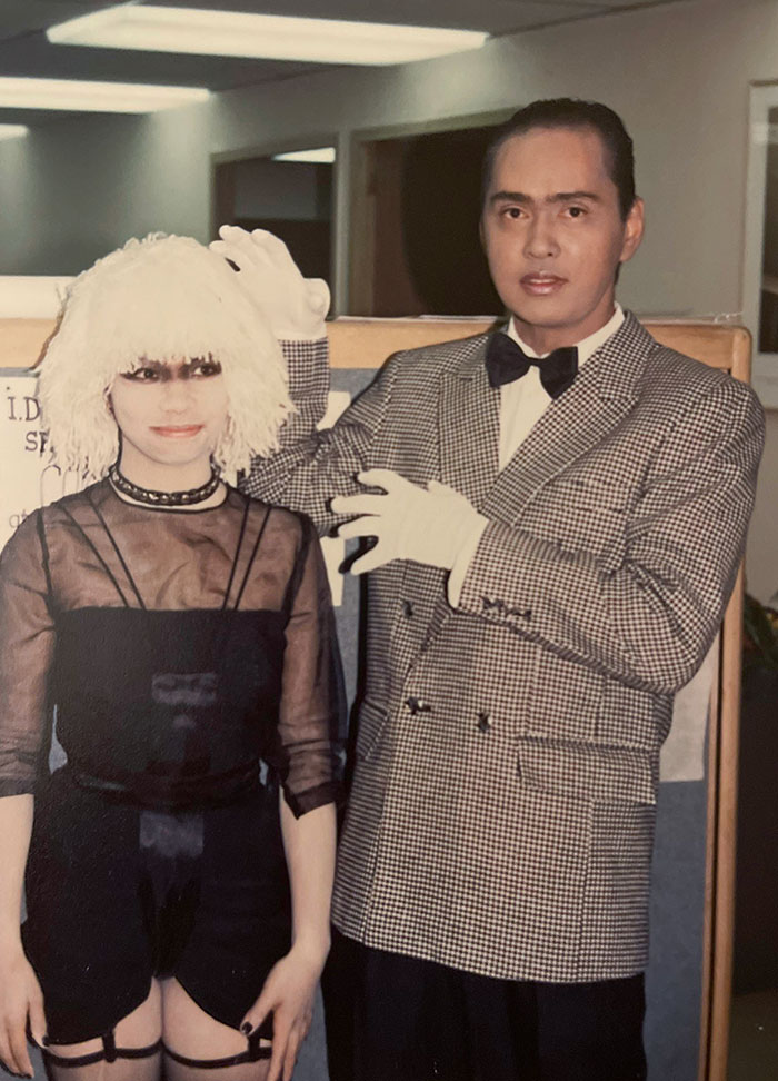 My Filipino Mom In 1985 Dressed As Pris From Bladerunner On Halloween