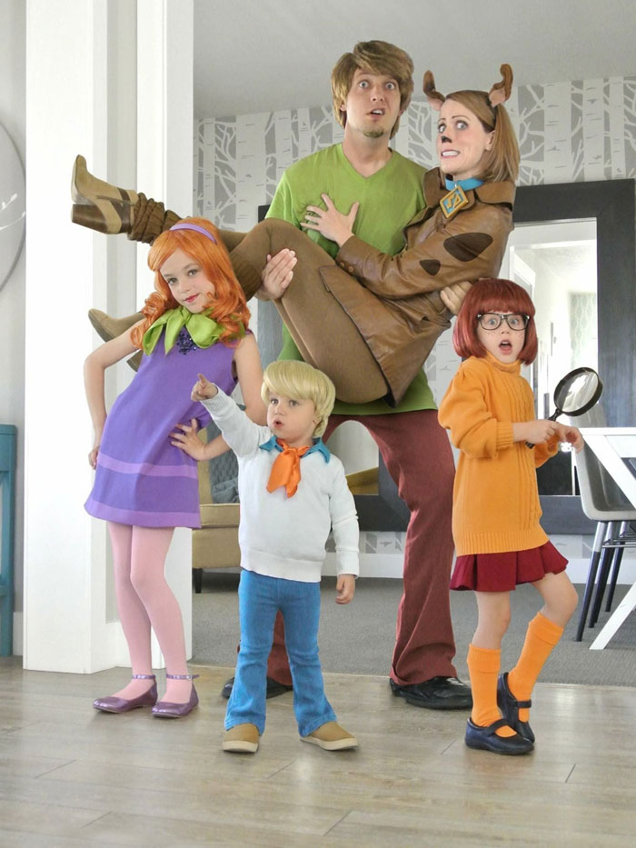 La familia Scooby Doo de Halloween