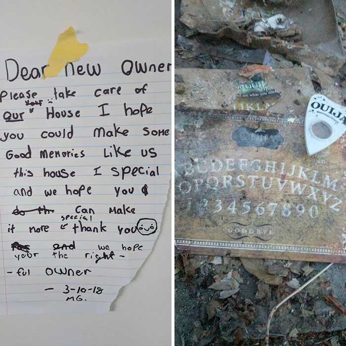 Just Bought A House. Thought The Note Was Cute Until We Uncovered This