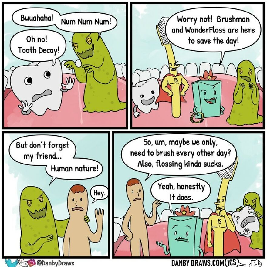 Artist Makes Random Comics That Promise To Color Your Day (59 Comics)