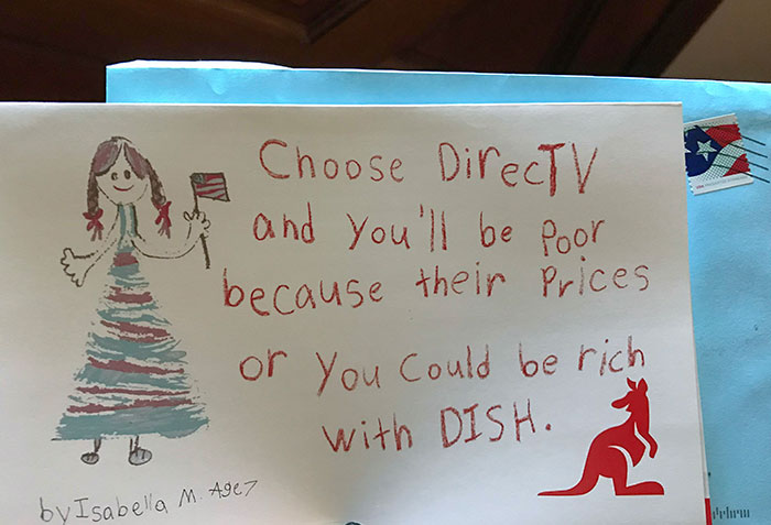 Dish Network Sent Out Advertisements In Envelopes That Make It Look Like A Special Occasion Card