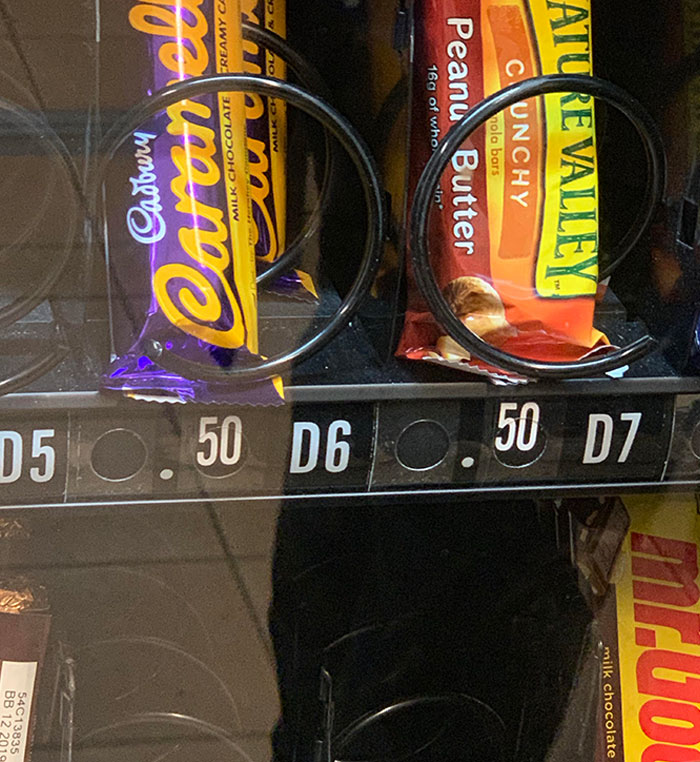 My School Has Vending Machines With Candy That Costs 1.50. They Conveniently Leave Off The 1 So It Looks Like It Costs 0.50