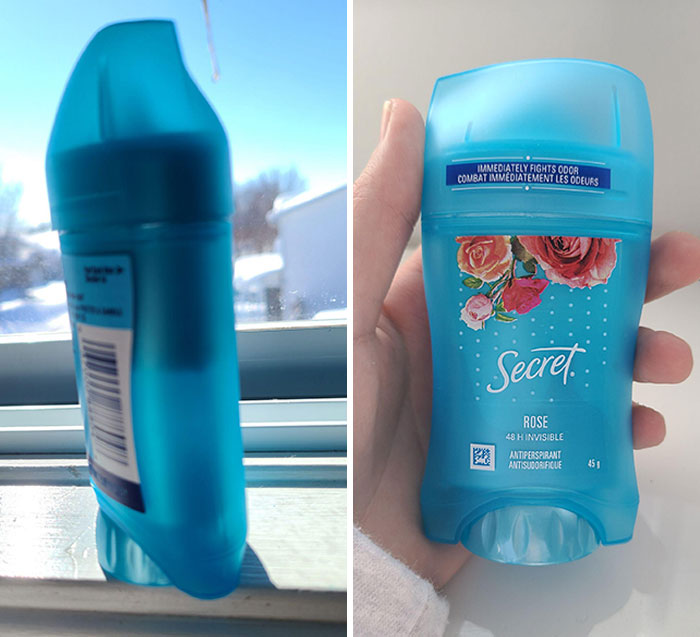 La cantidad de producto que hay en un desodorante en barra sin abrir ni usar