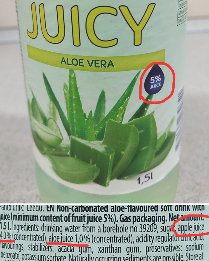 Just Realized Why My Aloe Vera Drink Tasted Like Apple