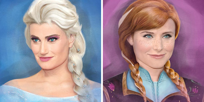 If Disney Characters Looked Like The Actors Voicing Them: 8 Illustrations By This Artist