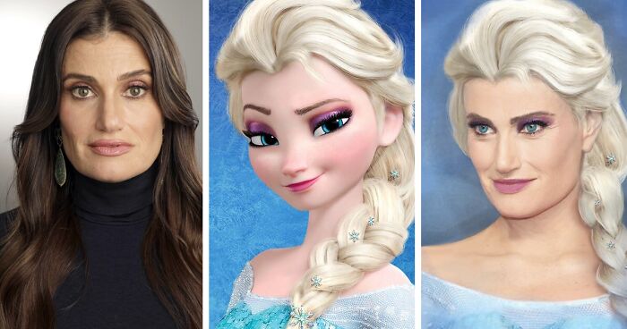 If Disney Characters Looked Like The Actors Voicing Them: 8 Illustrations By This Artist