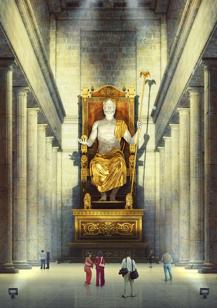 La estatua de Zeus en Olimpia