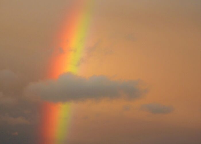 I Saw A Rainbow At Sunset
