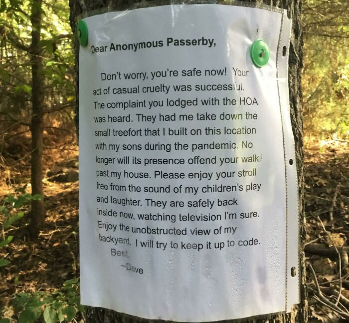 Karen Was Offended By Children's Laughter On Her Walk