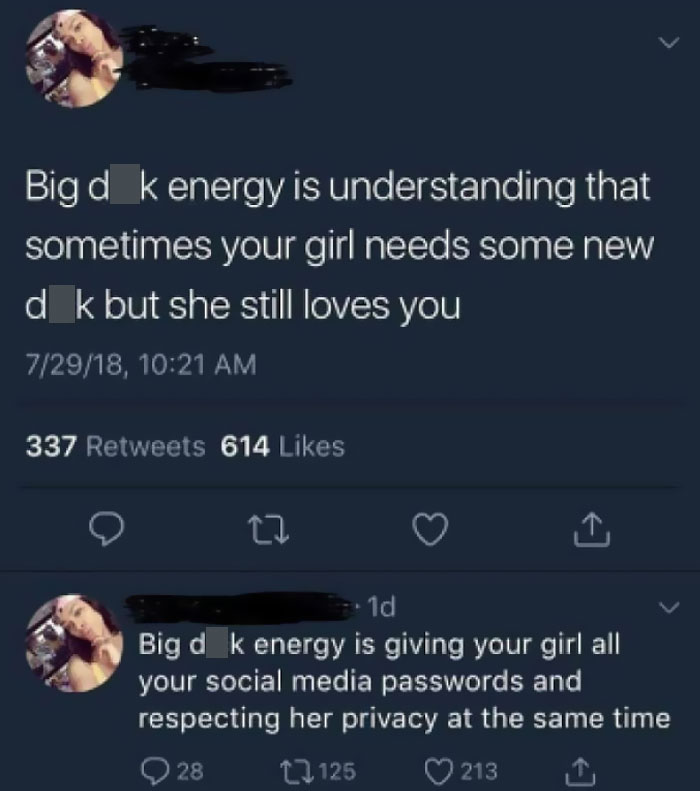 "Big D*ck Energy"