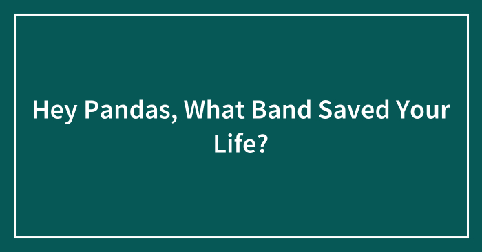 Hey Pandas, What Band Saved Your Life? (Closed)
