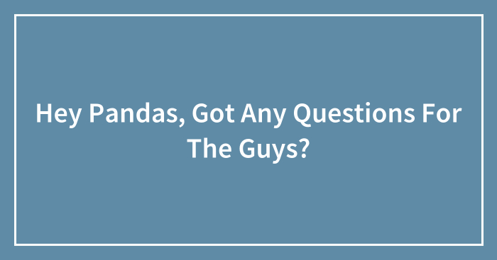 Hey Pandas, Got Any Questions For The Guys? (Closed)