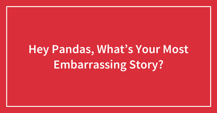 Hey Pandas, What’s Your Most Embarrassing Story?