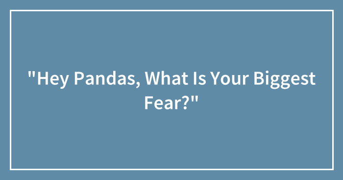 “Hey Pandas, What Is Your Biggest Fear?”