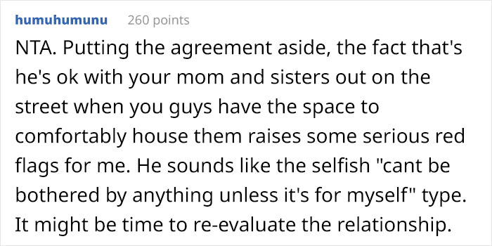 "We Have Two Rooms Available": Woman Is Confused After Fiancé Refuses To Let Her Family Move In For A While, Even Though She Helped His Family Years Ago