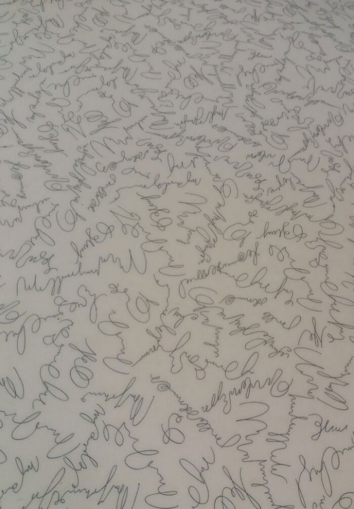 Floor At My Clinic Has This Interesting Pattern That Looks Like Doctors' Signatures