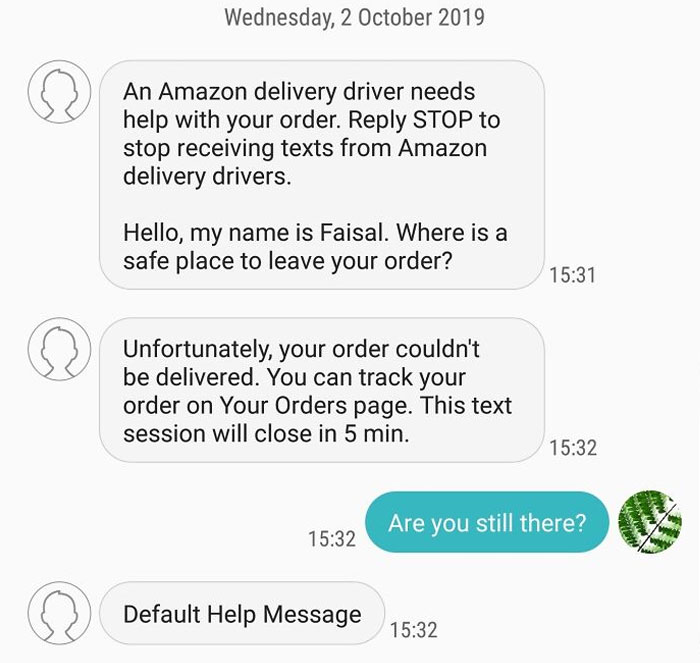 Default Help Message