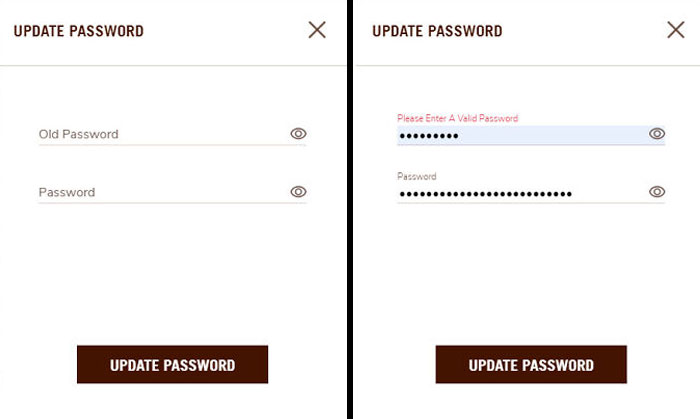 I Can't Update My Password Because My Old Password Is Insecure