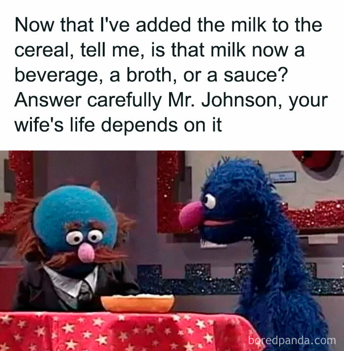 Grover Takes Food Very Seriously