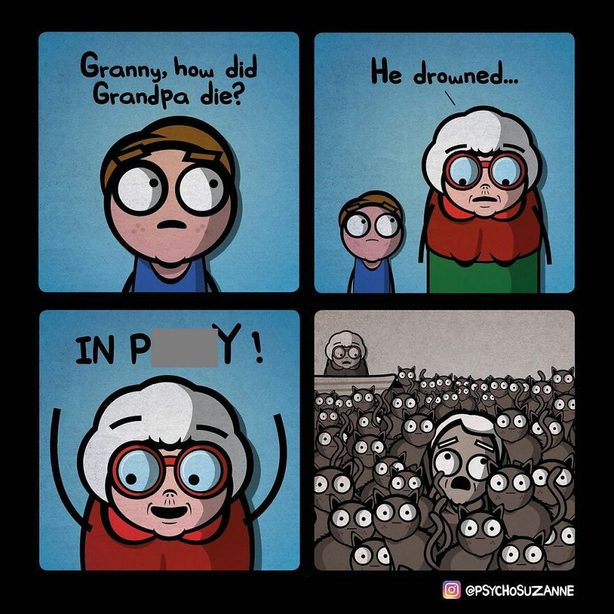 You'll Have Fun With Psycho Suzanne's Comics, A Grandma Like No Other