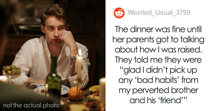 Girlfriend Gets Mad After Guy Walks Out Of Dinner With Her Parents When They Start Insulting His Brother And His Husband