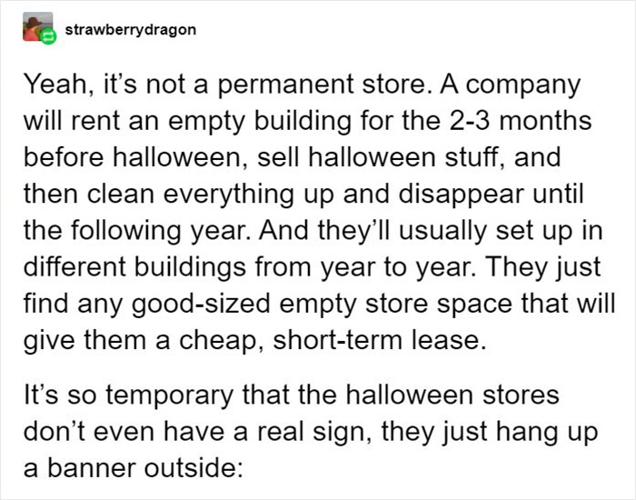 "You People Are Insane": People Online Are Surprised By Halloween Stores In The US That Are Only There For This Specific Period Of Time "You People Are Insane": People Online Are Surprised By Halloween Stores In The US That Are Only There For This Specific Period Of Time