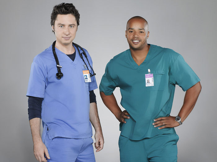 J.D. and Turk standing next to each other
