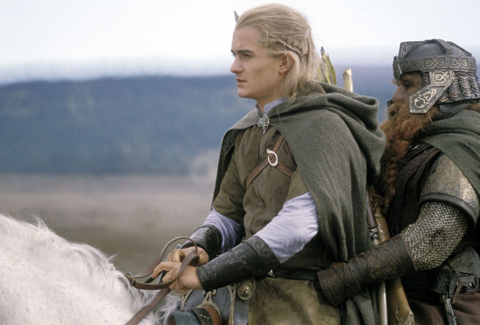 Legolas and Gimli on a horse