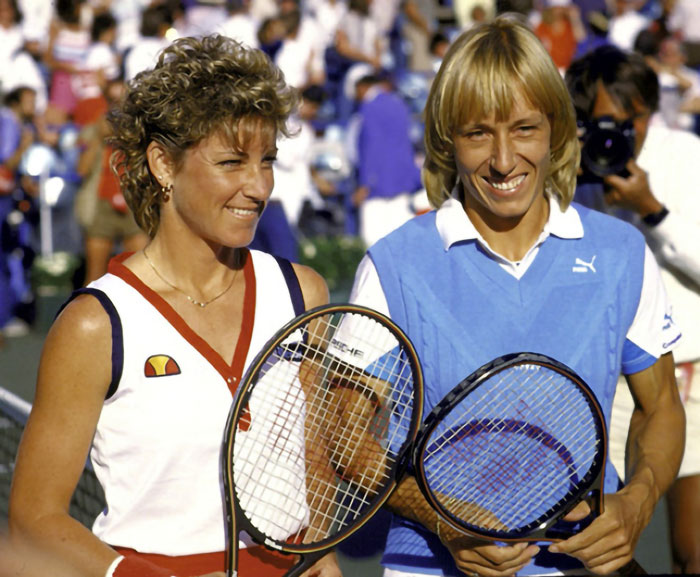 Chris Evert & Martina Navratilova