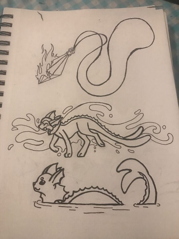 Can I Post Another One? Some Vaporeons From Today And A Cursed Amulet From Earlier This Week!