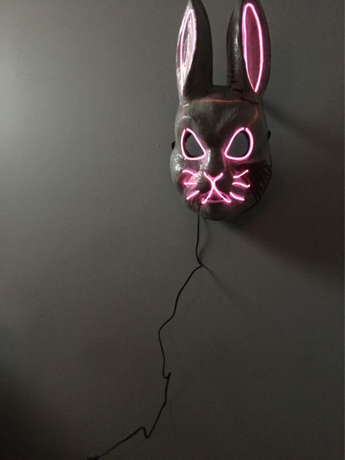 I Got This Bunny Mask Yesterday. It Had Colour Control And Stuff Like That. Only 20 Bucks