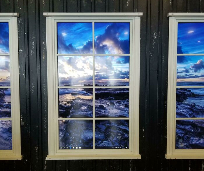 Windows Running On Windows (Airport In Iceland)