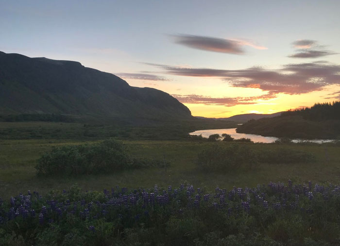 Visiting Iceland And This Is The View At Midnight