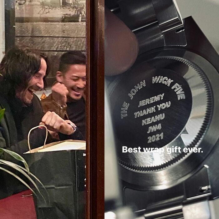 “Best Wrap Gift Ever”: Keanu Reeves Gifts His John Wick 4 Stuntmen A $10,000 Rolex Each As A Thank-You Gift “Best Wrap Gift Ever”: Keanu Reeves Gifts His John Wick 4 Stuntmen A $10,000 Rolex Each As A Thank-You Gift