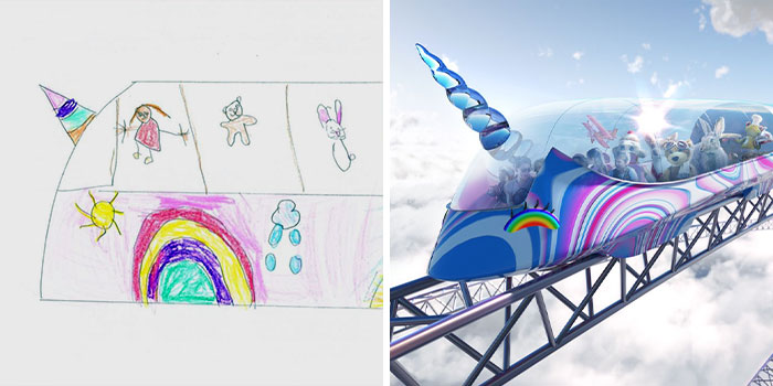 Our Company Asked Kids To Draw Their Dream Trains And Turned Them Into Realistic Designs (8 Pics)